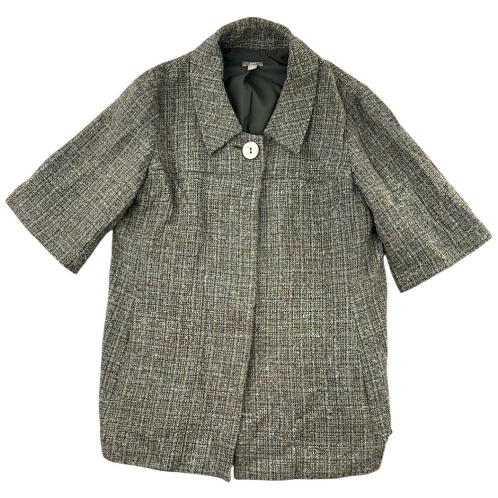 J. Jill Short Sleeve Tweed Jacket